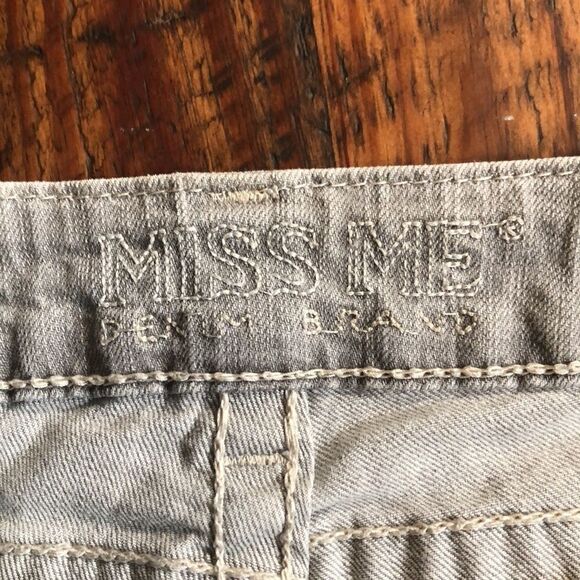 Cute Miss Me Jean Skirt Reconstructed Size 27 - Picture 7 of 14